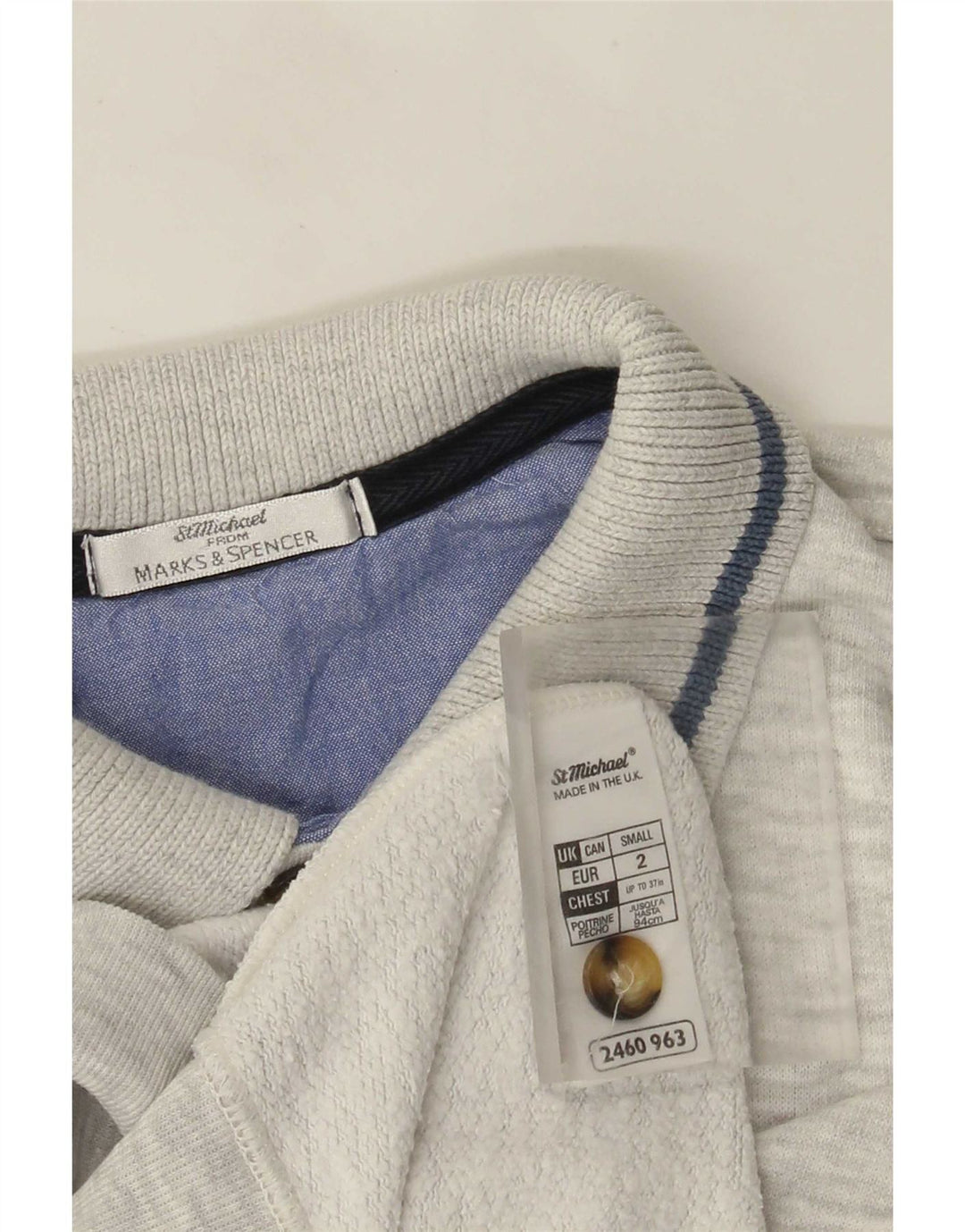 Marks & Spencer Herren St. Michael Sweatshirt Pullover Small Grau meliert