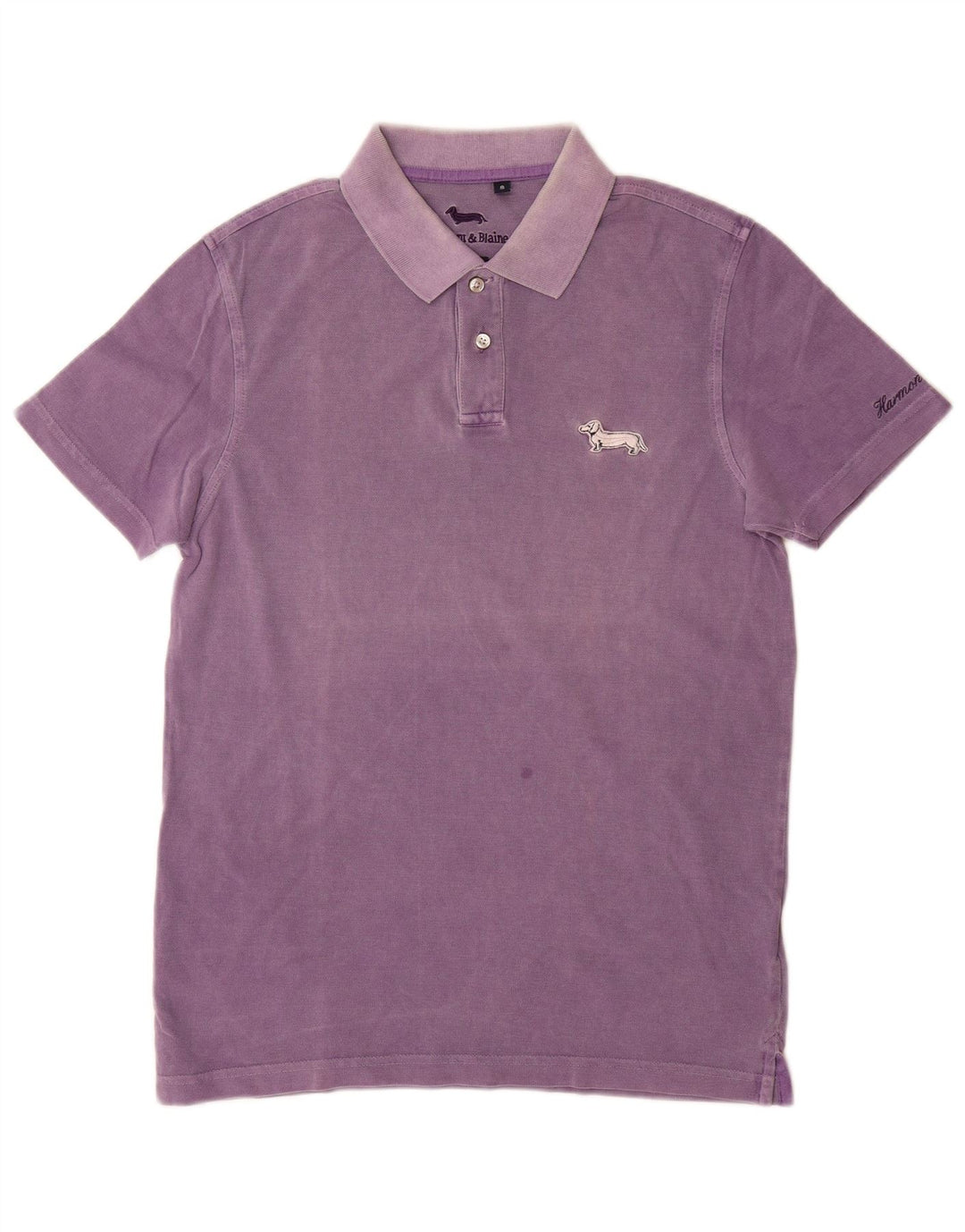 HARMONT & BLAINE Mens Polo Shirt Small Purple Cotton