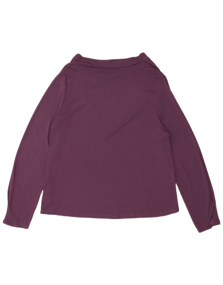 Zara Damen Regular Top Langarm UK 18 XL Lila
