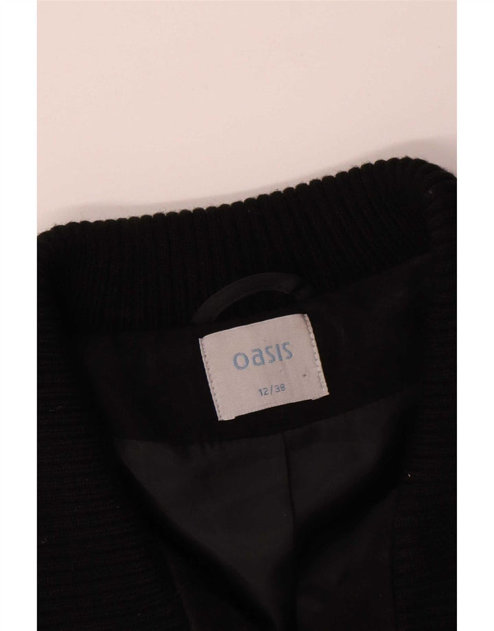 Oasis Damenmantel UK 12 Medium Black Cotton