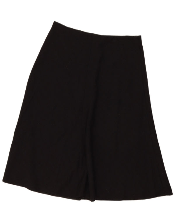 Marks & Spencer Damen-Rock in A-Linie mit hoher Taille, UK 14, Größe L W29, schwarz kariert