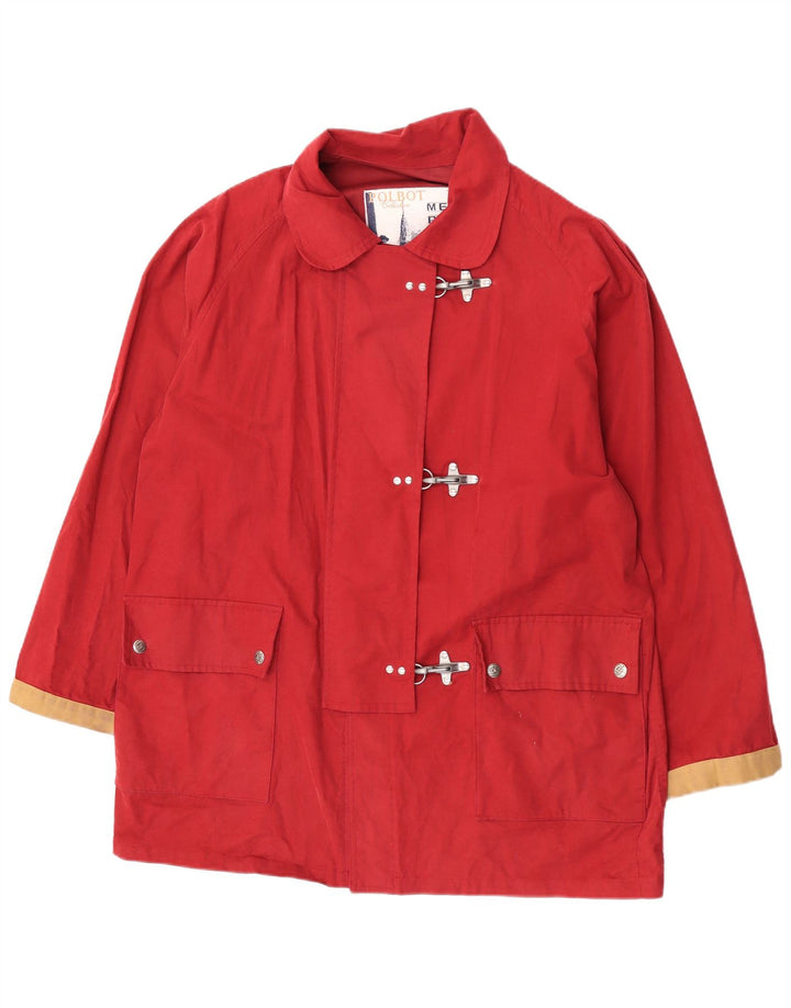 Übergroße Utility-Jacke für Damen von Polbot, UK 18, XL, rote Colourblock-Baumwolle
