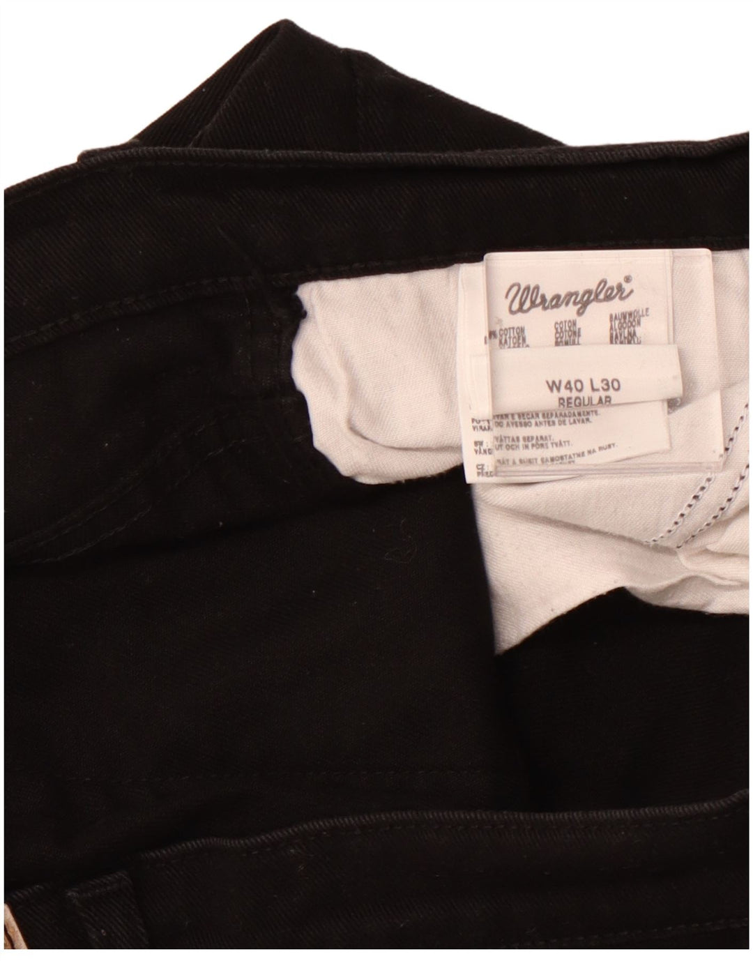 Wrangler Herren-Jeans mit normaler Passform, Breite 40, Länge 26, Schwarz, Baumwolle