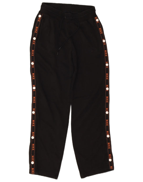 Nike Damen-Trainingshose mit Grafik, UK 10, Größe S, Schwarz, Baumwolle