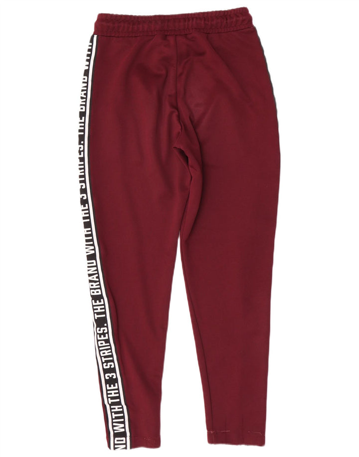 Adidas Damen-Trainingshose mit Grafik, Gr. 8, klein, Burgunderrot, Polyester