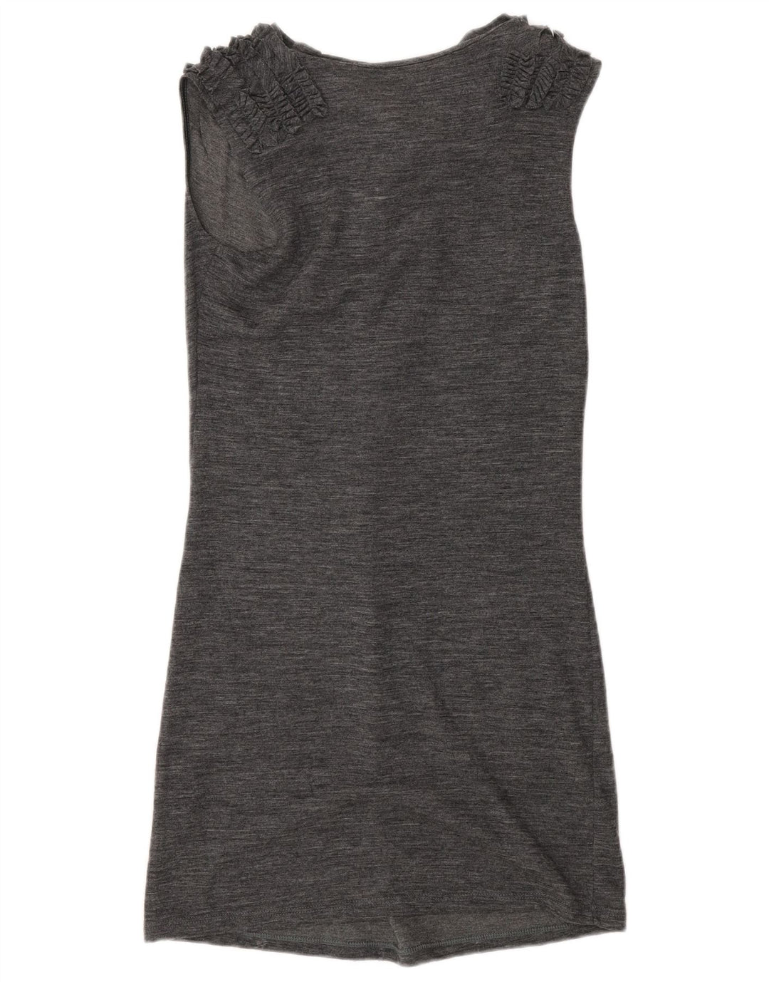 Liu Jo Damen Ärmelloses Basic-Kleid IT 40 Small Graue Wolle