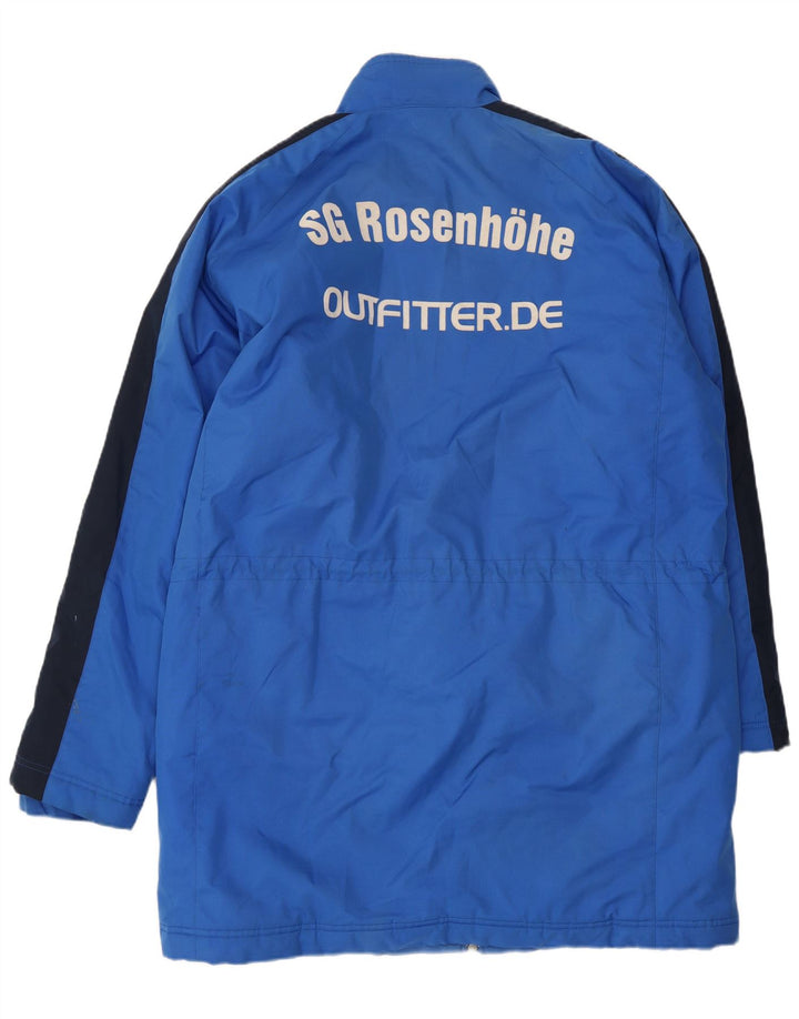 Nike Herren-Windbreaker-Mantel mit Grafik, UK 40, Größe L, blau, Colourblock-Polyester