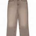 Zara Damen Straight Jeans EU 40 Medium W30 L28 Graue Baumwolle