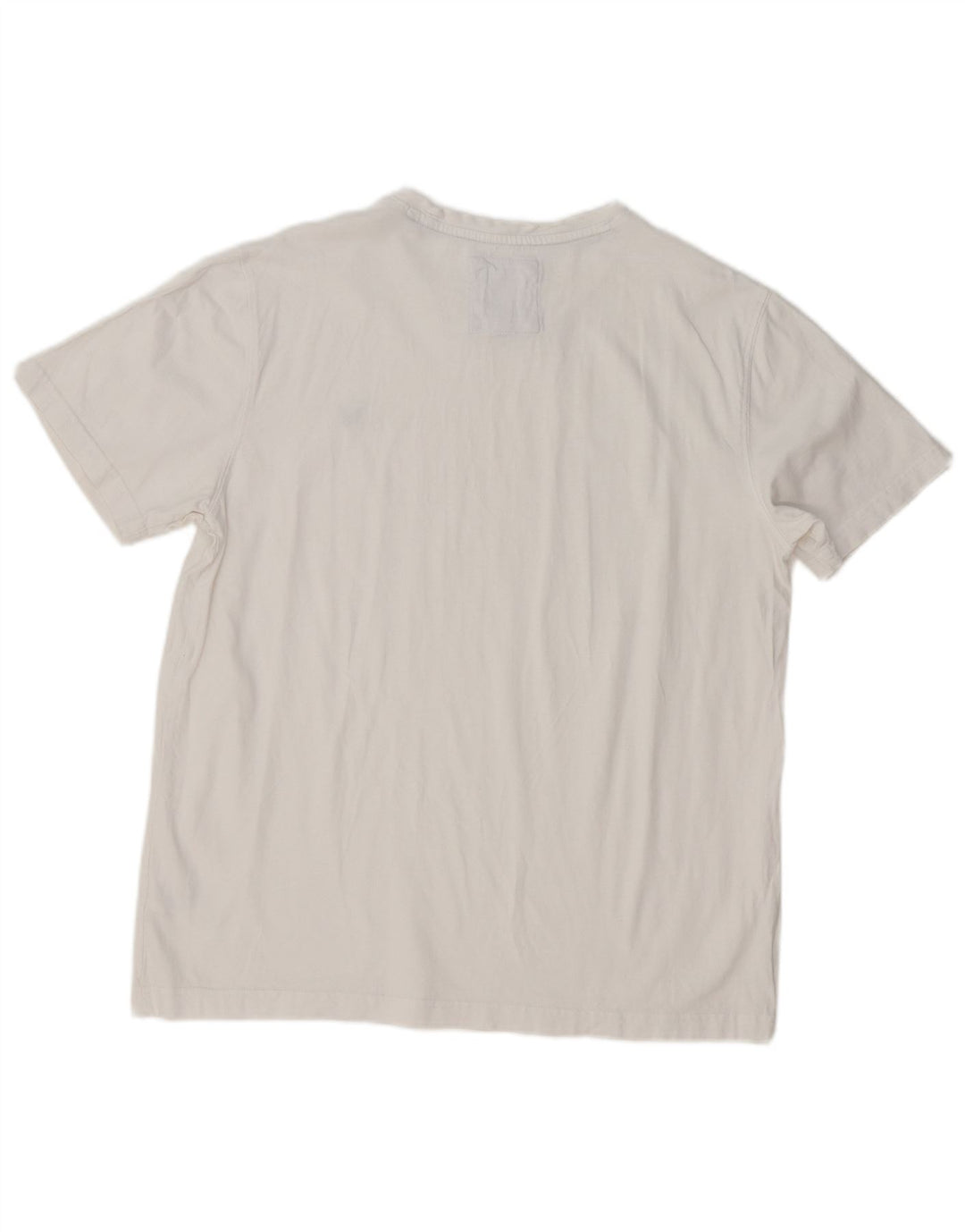 Crew Clothing Herren T-Shirt Top Large Weiß Baumwolle