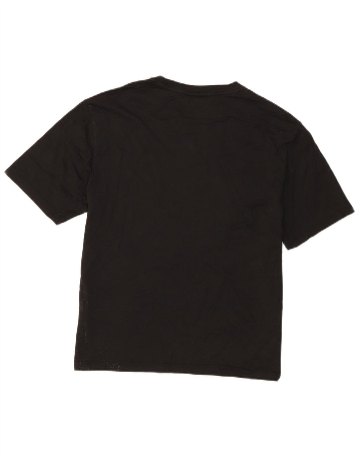 Lacoste Damen Relaxed Fit T-Shirt Top Größe 38 Mittelschwarze Baumwolle