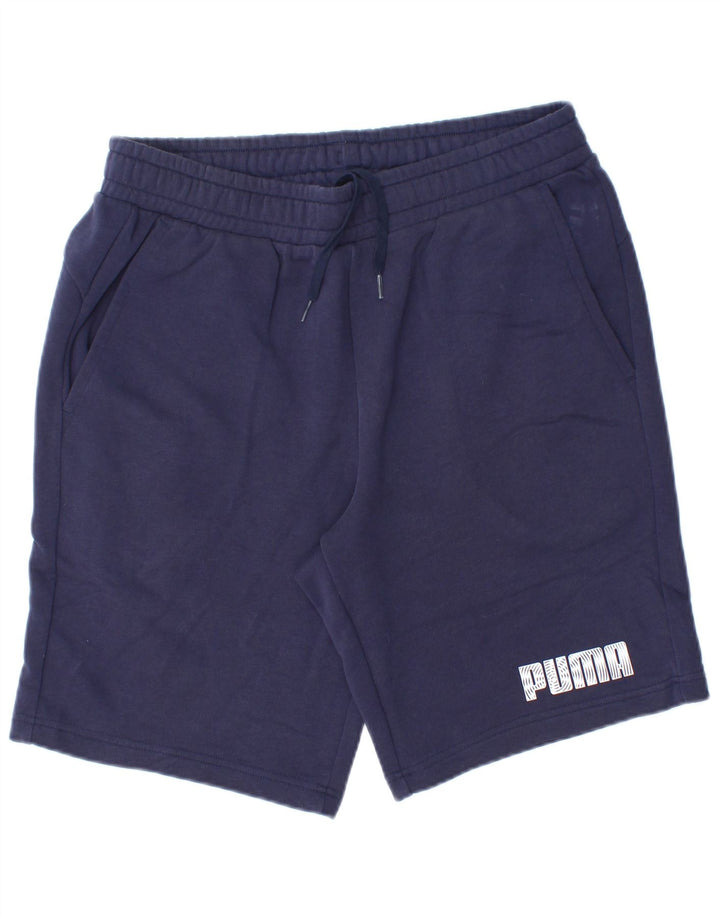 Puma Herren Graphic Sport Shorts Große marineblaue Baumwolle