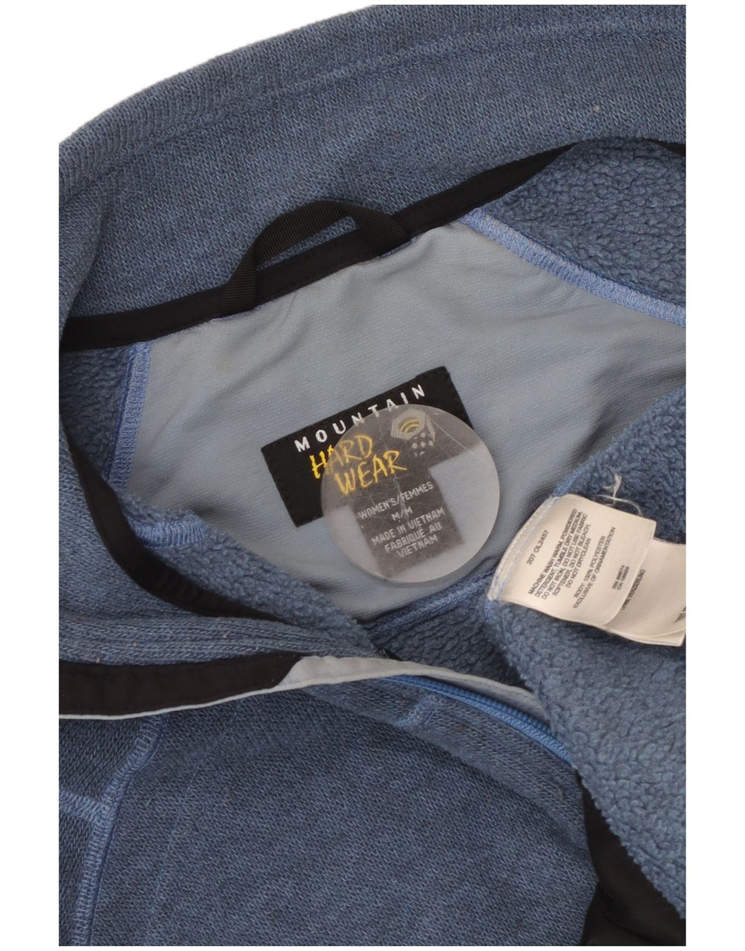 MOUNTAIN HARDWEAR Damen Polartec-Trainingsanzug-Oberjacke UK 14 Mittelblau