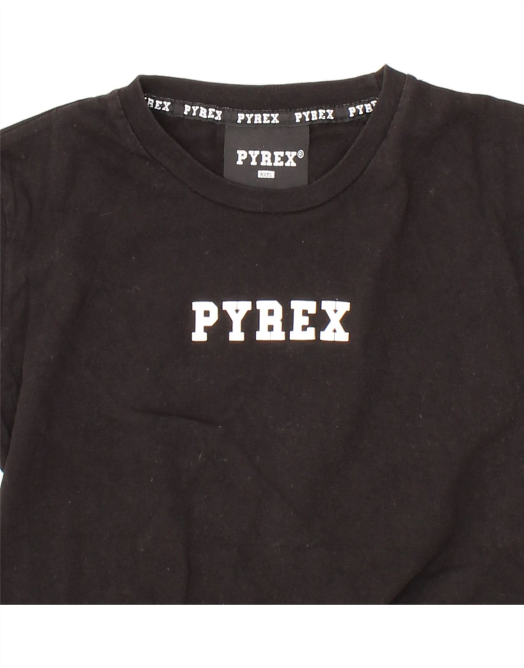PYREX Boys Graphic T-Shirt Top 9-10 Years Black Vintage Pyrex and Second-Hand Pyrex from Messina Hembry 