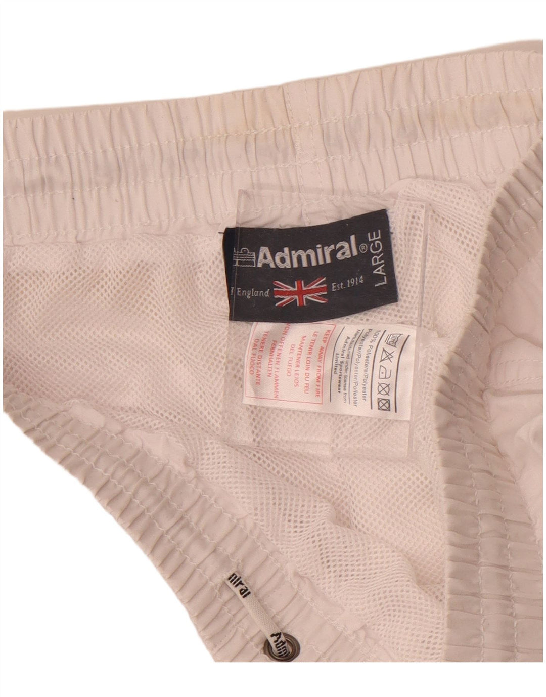 Admiral Herren-Bademode mit Grafik, groß, aus weißem Polyester