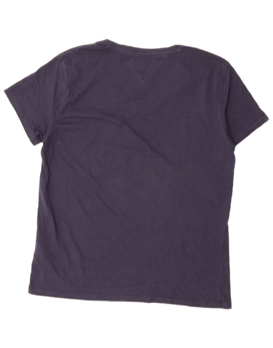 Tommy Hilfiger Herren-T-Shirt mit normaler Passform, mittelmarineblaue Baumwolle