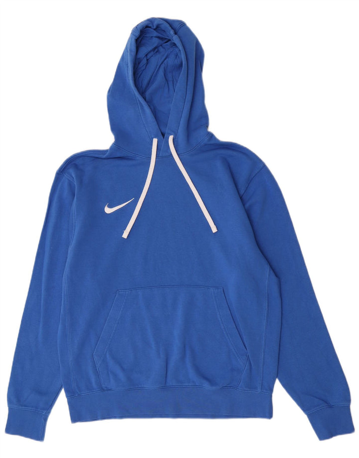 Nike Herren Kapuzenpullover aus mittelblauer Baumwolle