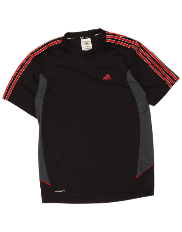 Adidas Herren Climalite T-Shirt Top Small Schwarz Colourblock Polyester