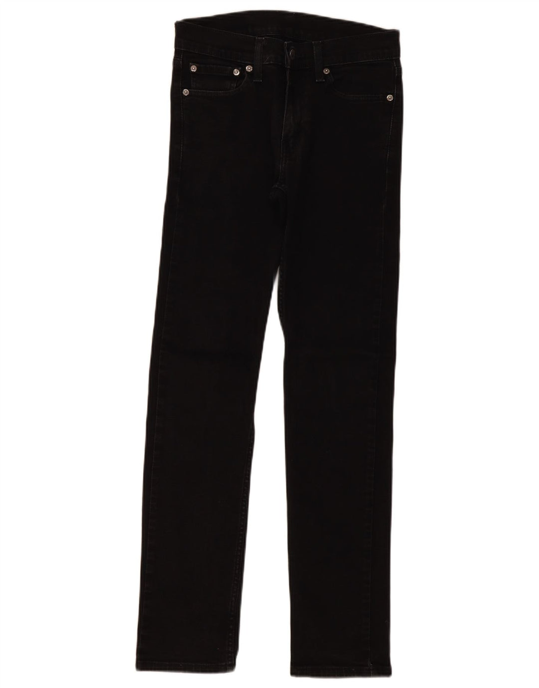 Levi's Damen 511 Slim Jeans W28 L32 Schwarze Baumwolle