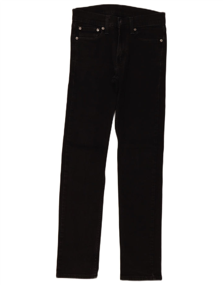 Levi's Damen 511 Slim Jeans W28 L32 Schwarze Baumwolle