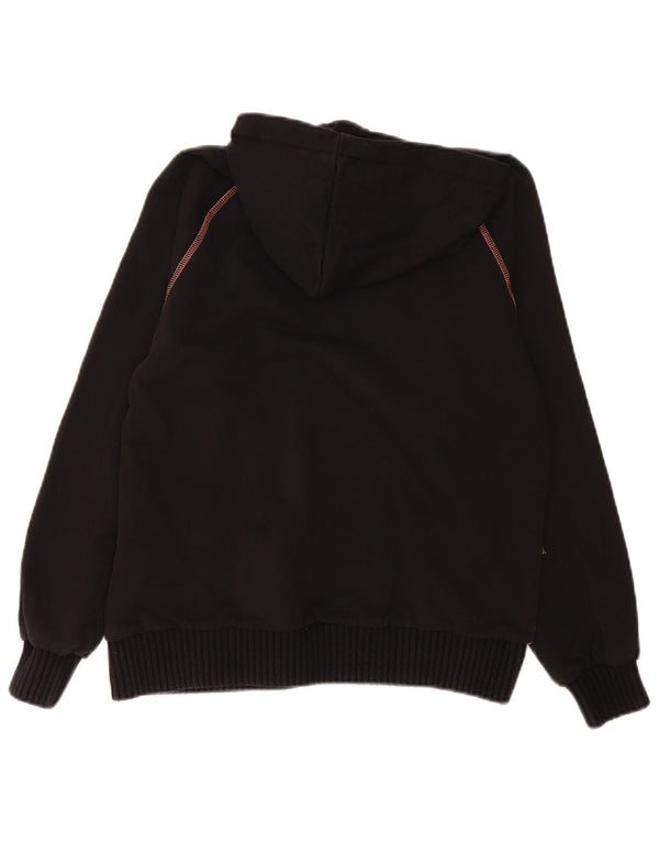 Desigual Womens Graphic Oversized Hoodie Pullover UK 10 Small Schwarz Polyester