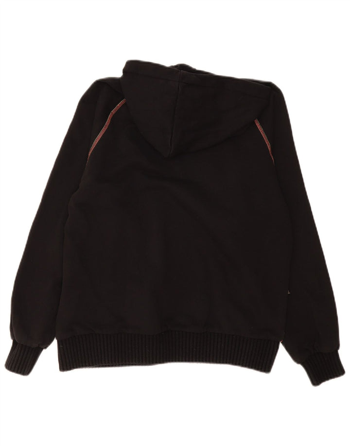 Desigual Womens Graphic Oversized Hoodie Pullover UK 10 Small Schwarz Polyester