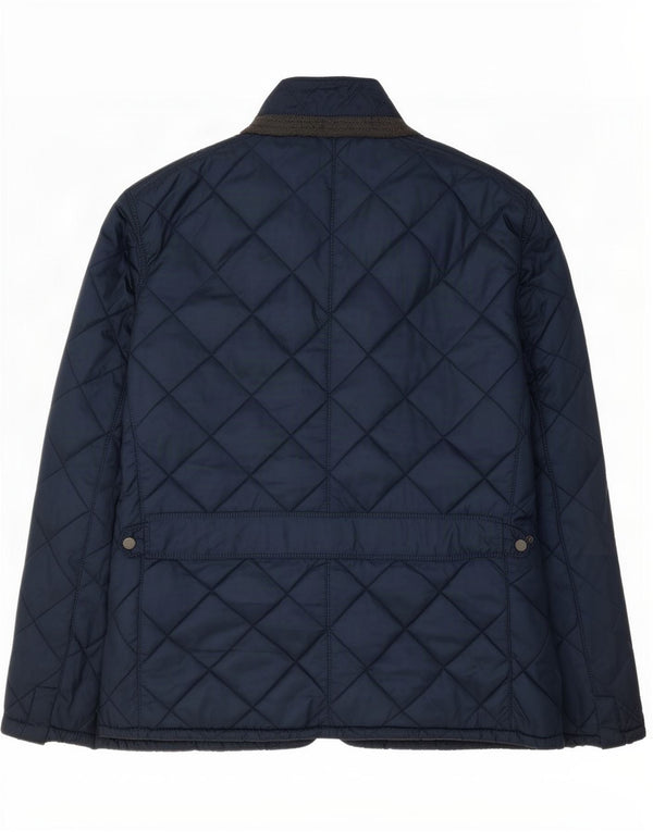 Zara Herren Steppjacke UK 44 2XL Marineblau Polyester