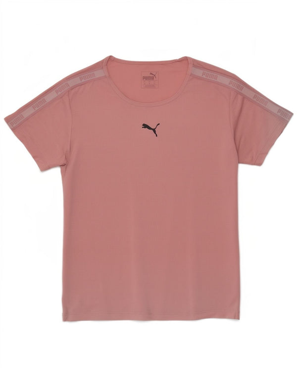 Puma Womens Loose Fit Graphic T-Shirt Top UK 4 XS Rosa Polyester