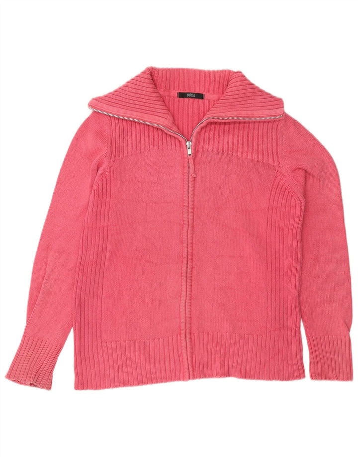 Marks & Spencer Damen-Cardigan-Pullover UK 16 Large Rosa Baumwolle