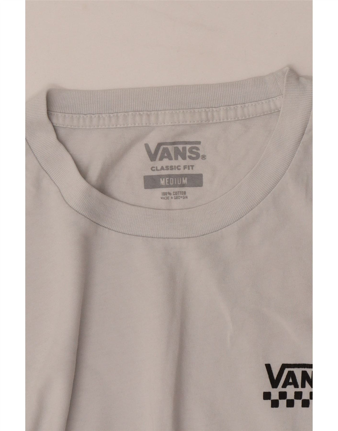 Vans Herren-T-Shirt mit klassischer Passform aus mittelgrauer Baumwolle
