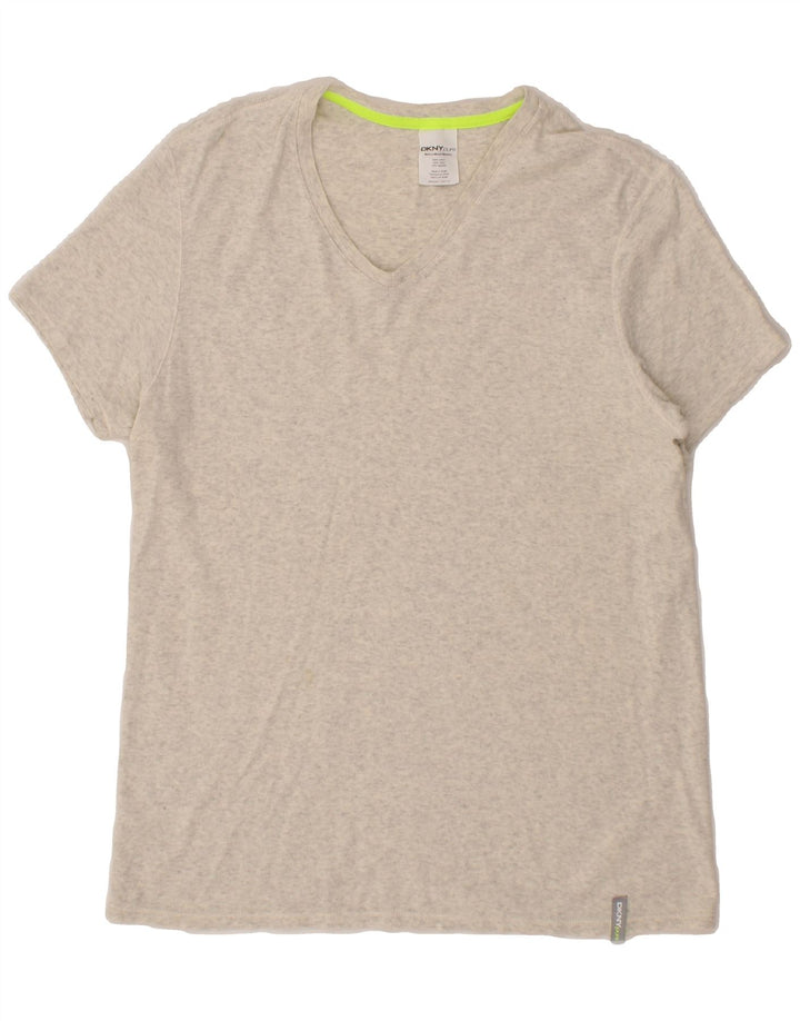 DKNY Mens T-Shirt Top Medium Grey Cotton Vintage Dkny and Second-Hand Dkny from Messina Hembry 