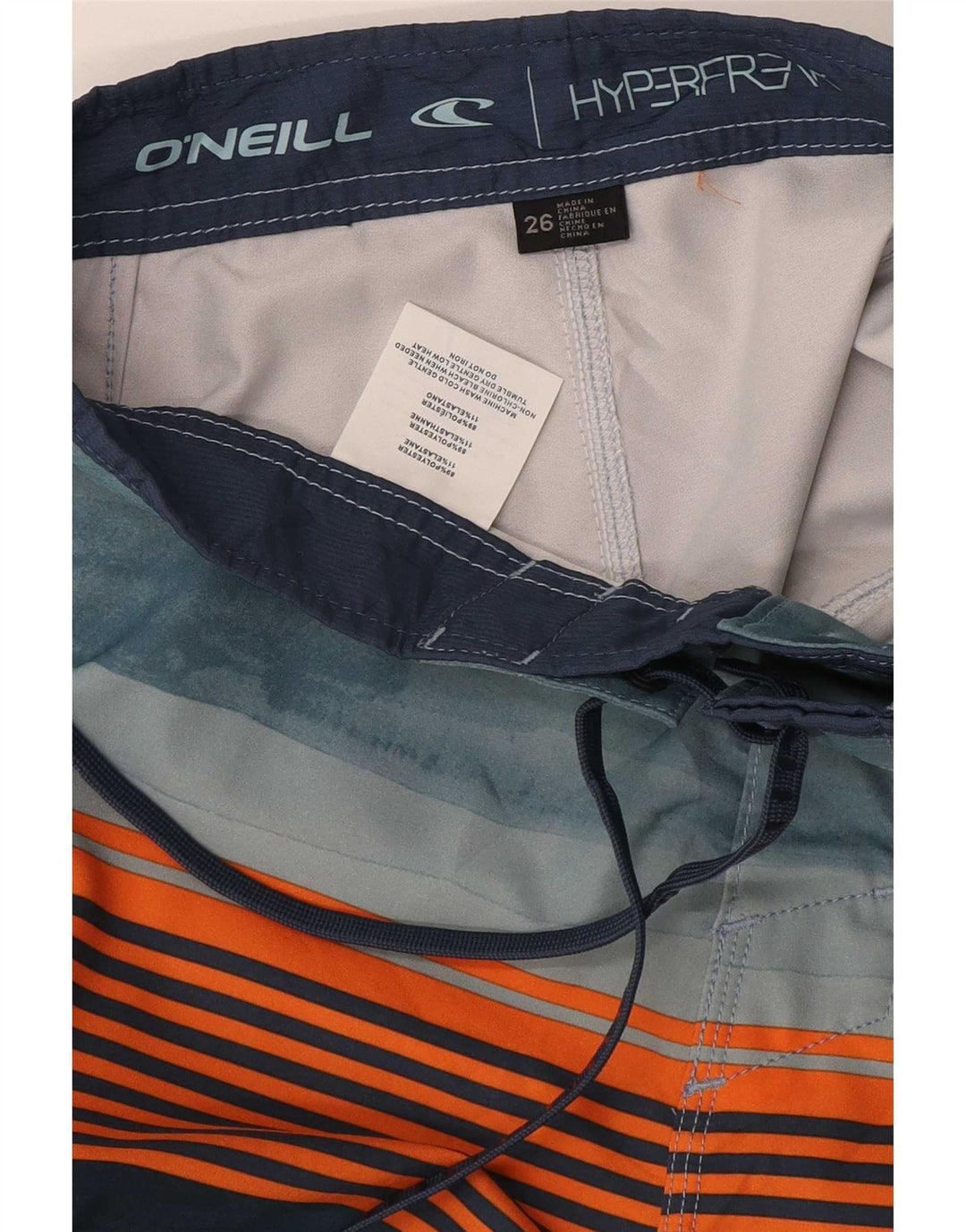 O'Neill Herren-Badeshorts mit Grafik, XS, mehrfarbig, gestreift, Polyester
