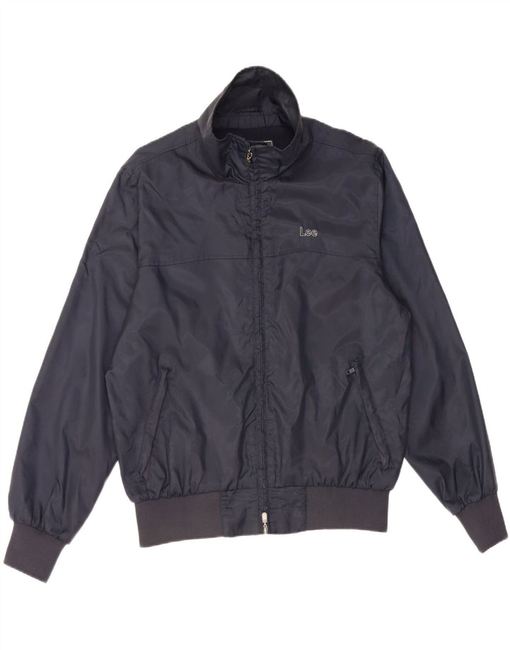 LEE Herren Bomberjacke UK 40 Large Marineblau Polyamid