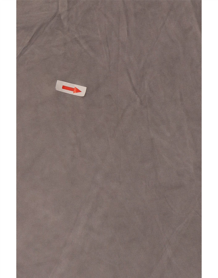 Calvin Klein Damen Crop T-Shirt Top UK 14 Medium Grey Rayon