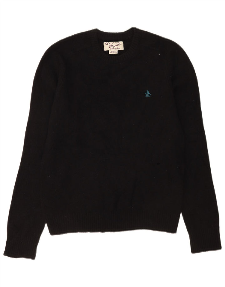 Penguin Damen Bolero-Pullover UK 12 Mittelschwarze Lammwolle