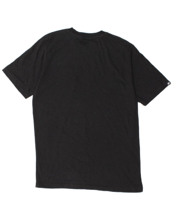 Quiksilver Modern Fit Grafik-T-Shirt-Oberteil für Jungen, 15–16 Jahre, XL, schwarze Baumwolle