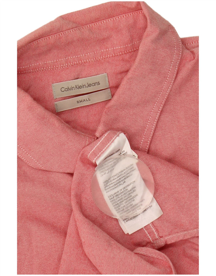 Calvin Klein Jeans Herren-Hemd, klein, rosa, Baumwolle