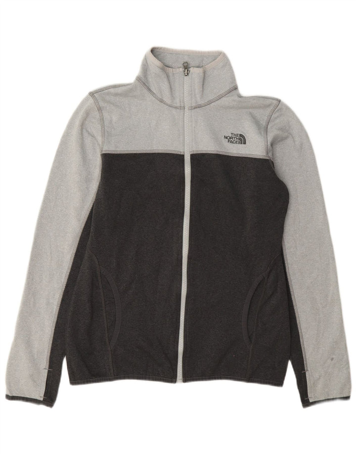 The North Face Damen-Trainingsanzug-Top-Jacke, Größe S, UK 10, Grau, Farbblock