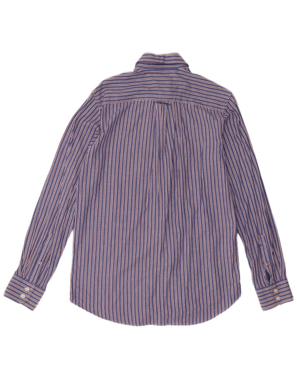 Crew Clothing Mens Shirt Small Blue Striped Cotton
