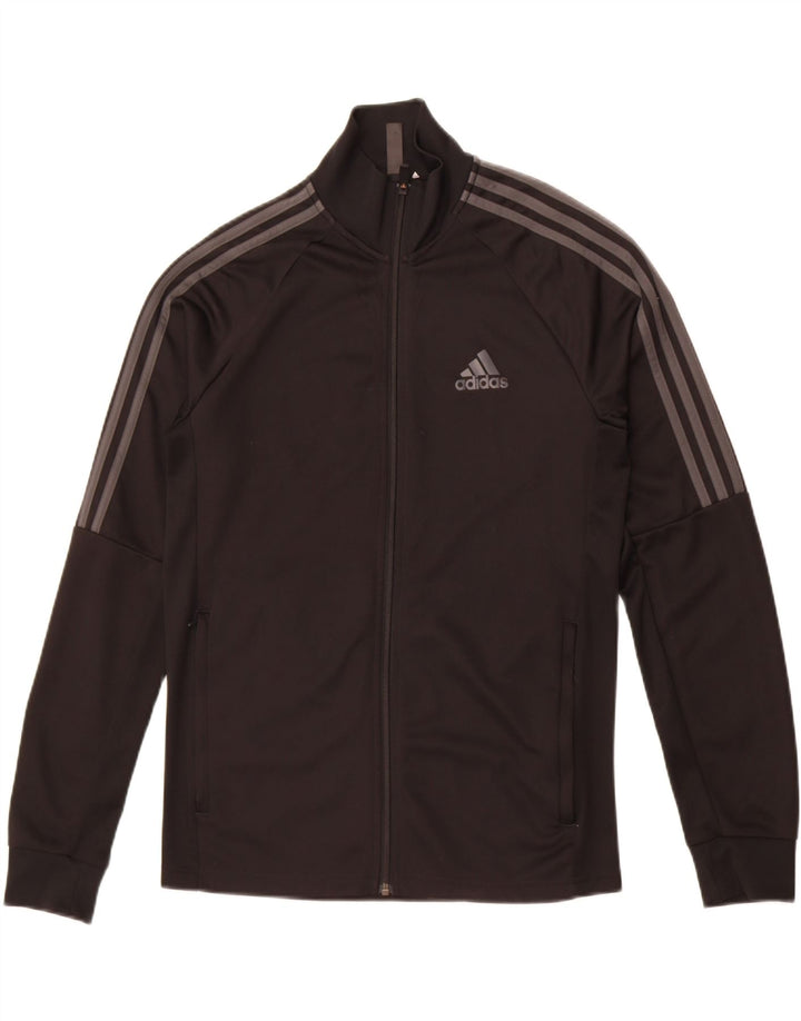 Adidas Herren Aeroready Trainingsanzug Top Jacke UK 38/40 Medium Schwarz Polyester