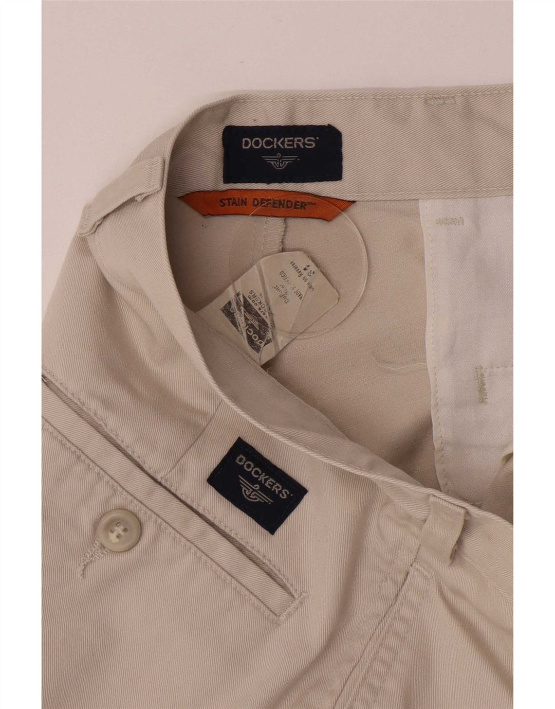 Dockers Herren-Chinoshorts mit normaler Passform, W34, Größe L, Beige, Baumwolle