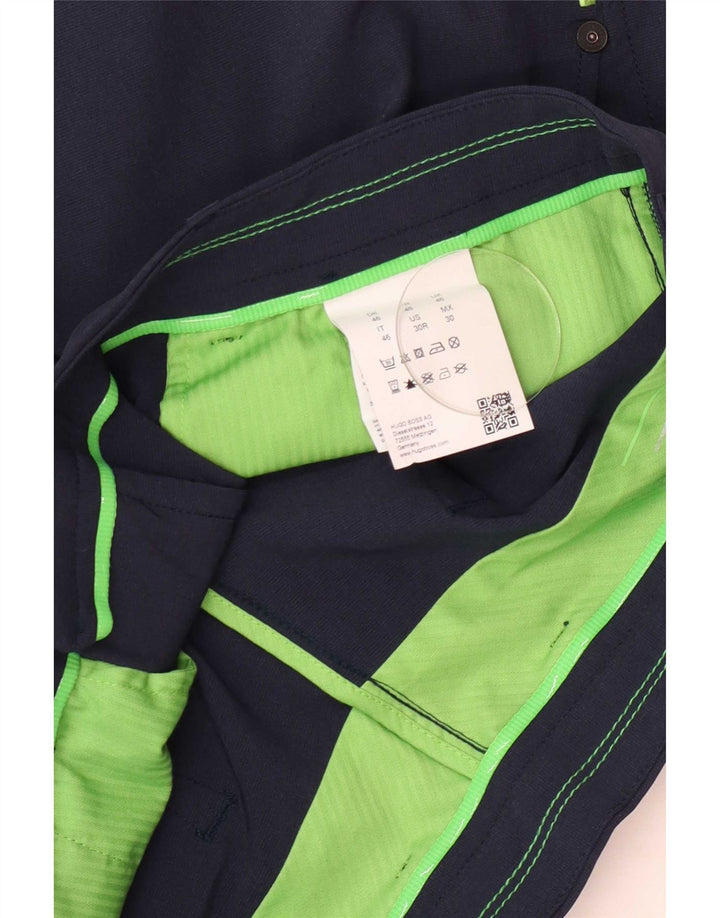 Hugo Boss Slim Chino-Hose für Herren, W30, L31, Marineblau, Polyester