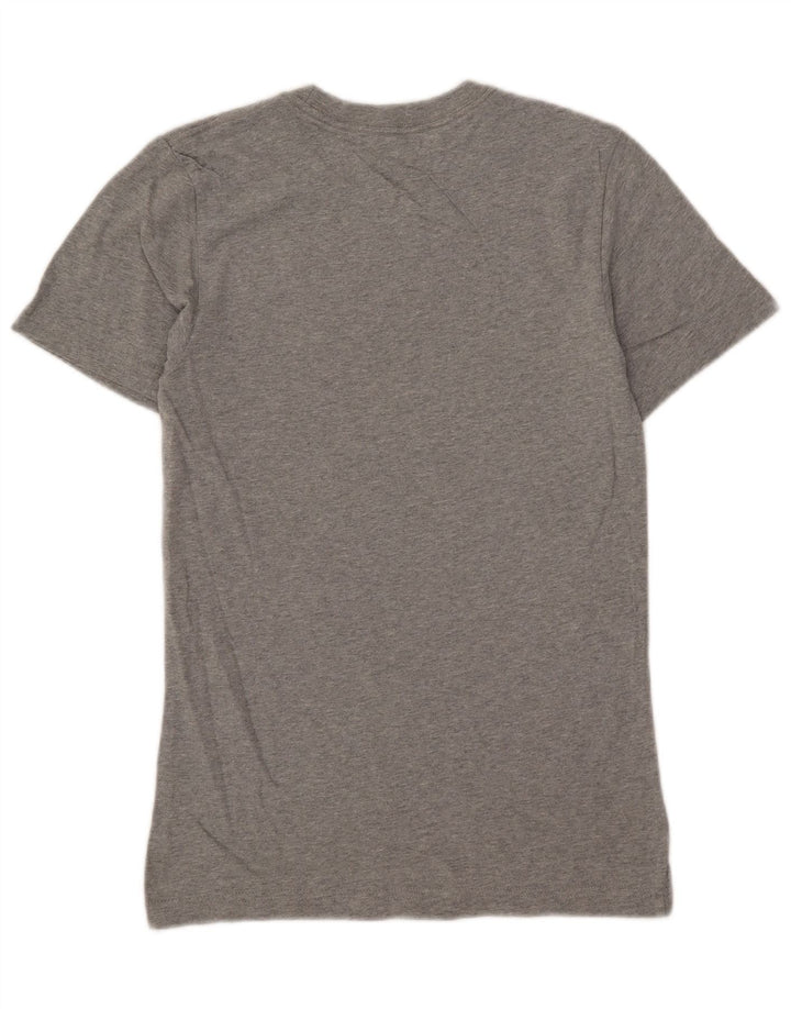 Nike Herren-T-Shirt mit schmaler Passform und Grafik, Größe S, Grau meliert