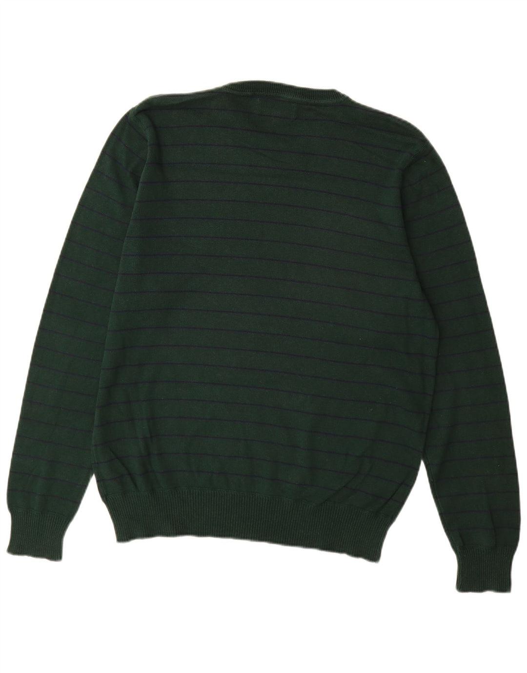 MARKS & SPENCER Herren Blauer Harbor-Pullover mit Rundhalsausschnitt Mittelgrün