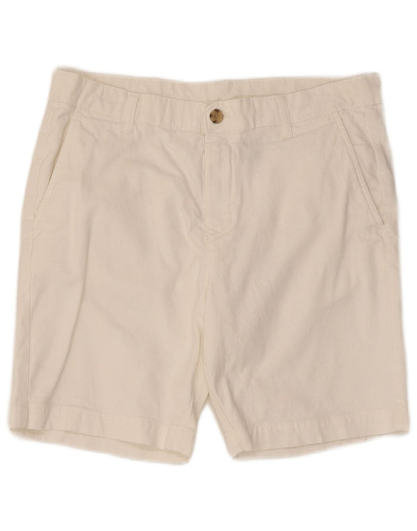 Zara Herren Chinoshorts EU 42 Large W32 Weiße Baumwolle