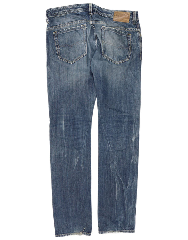Diesel Herren Thavar Distressed Slim Skinny Jeans W34 L34 Blaue Baumwolle