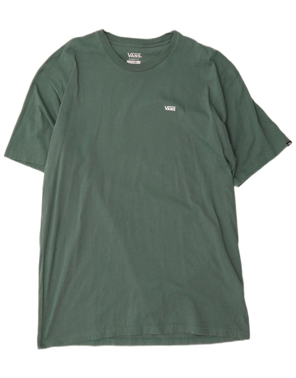 Vans Herren T-Shirt mit klassischer Passform, XL, grüne Baumwolle