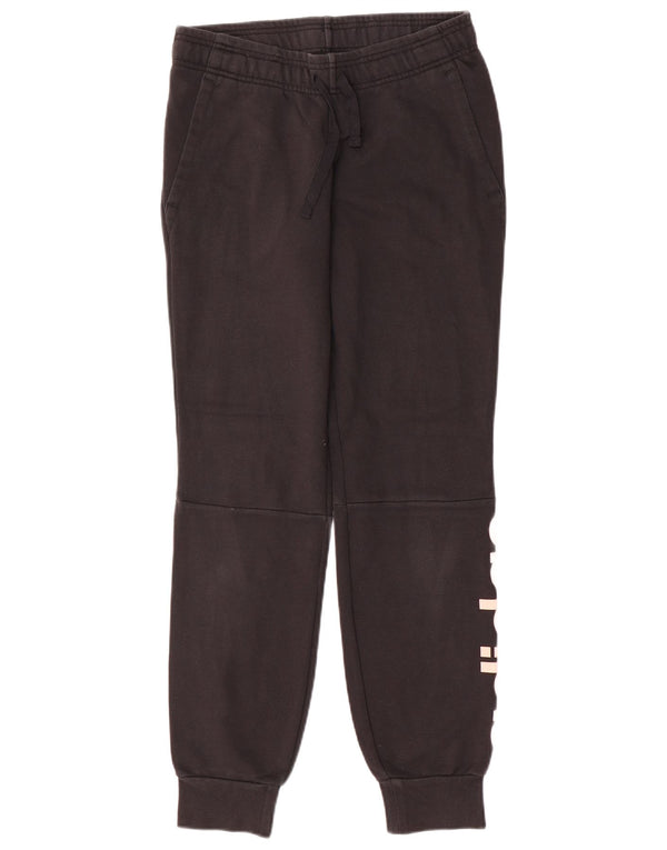 Adidas Damen Trainingshose Jogger UK 8/10 Small Schwarz Baumwolle