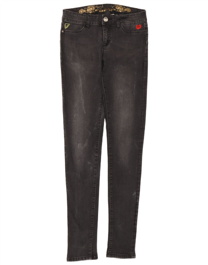 Desigual Damen Skinny Jeans W28 L32 Grau
