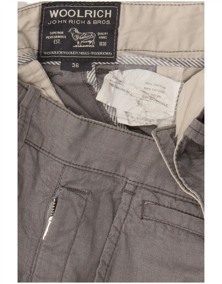 Woolrich Herren-Chinoshorts W36, große graue Baumwolle