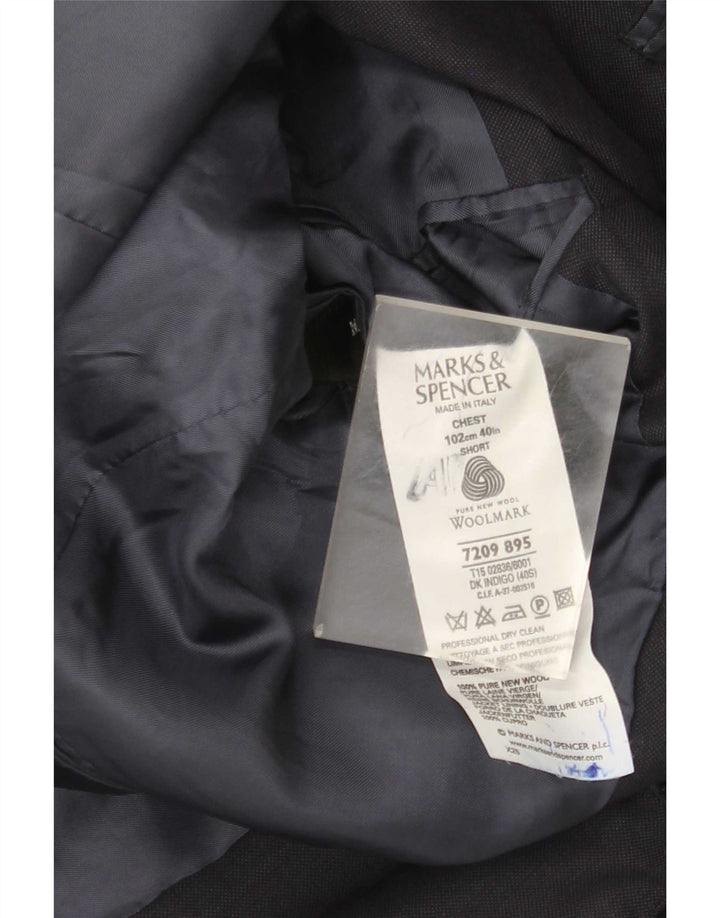 Marks & Spencer Herren-Blazer mit 2 Knöpfen, Größe UK 40, mittleres Marineblau
